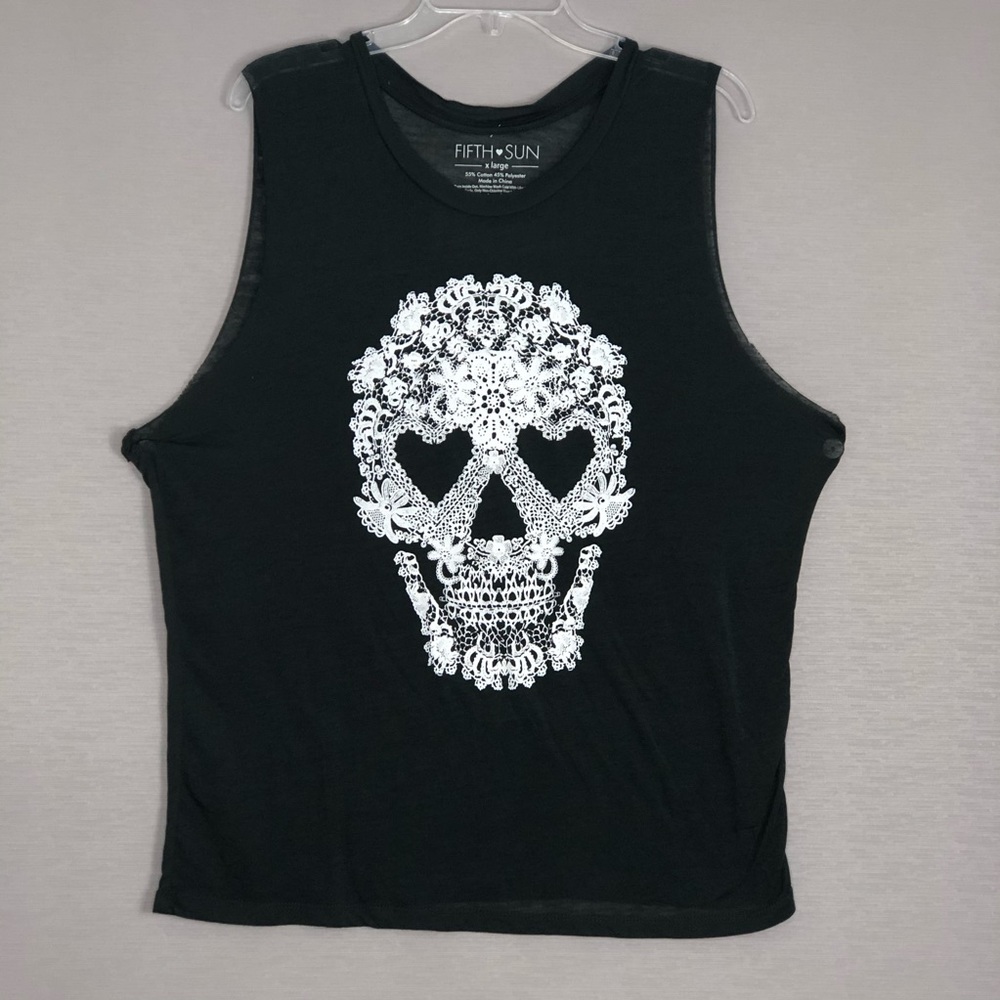 Flower Skull Tee by Fifth Sun! SZ XL